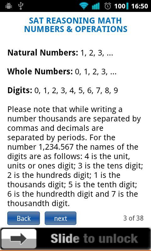 SAT Numbers Operations截图2