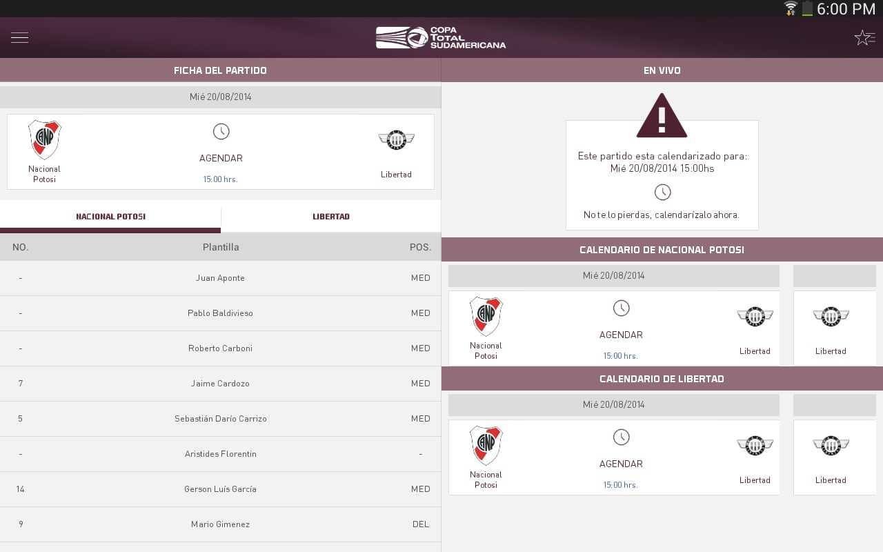 Copa TOTAL Sudamericana截图4