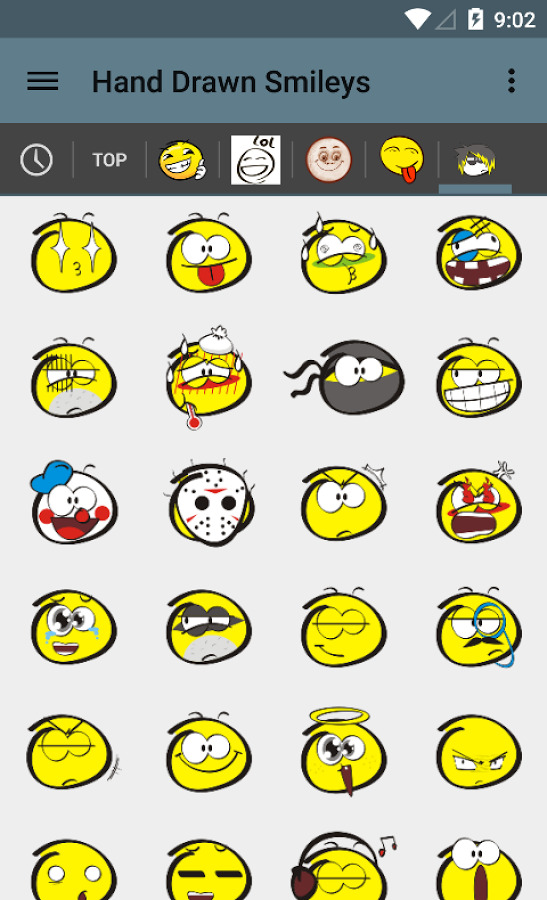 Hand Drawn Smileys for chat截图8