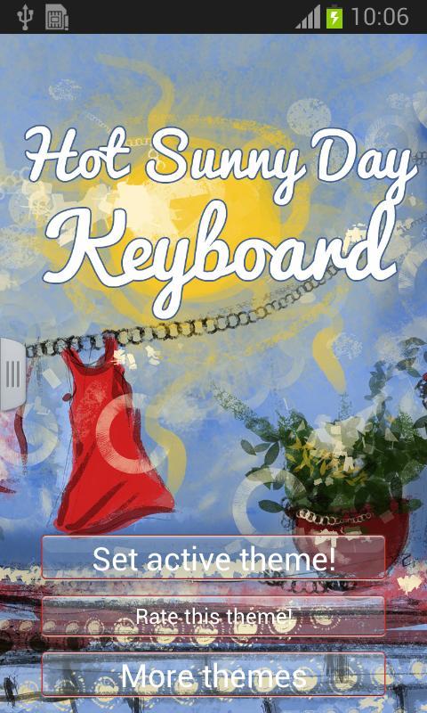 Hot Sunny Day Keyboard截图1