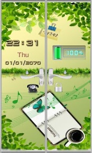 Green Door Lock Phone截图3