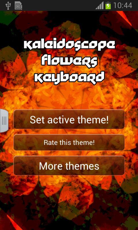 Kaleidoscope Flowers Keyboard截图1