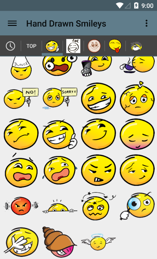 Hand Drawn Smileys for chat截图3