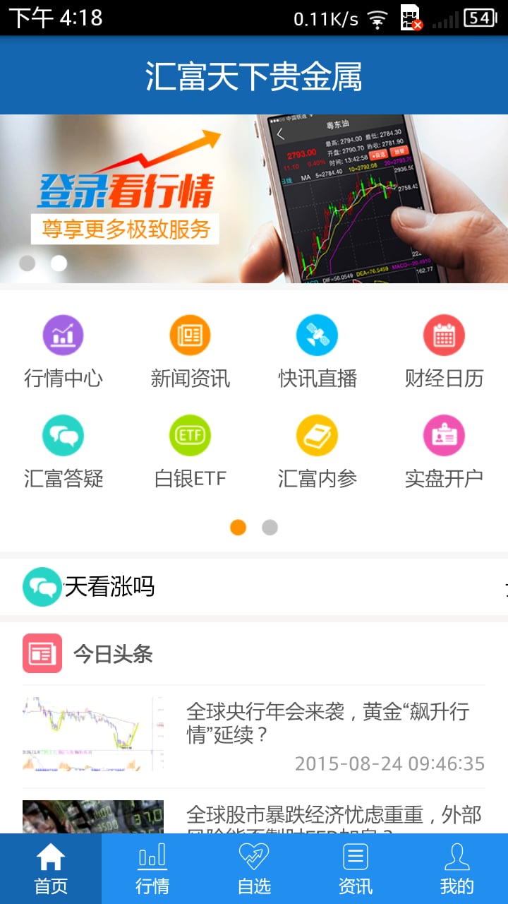 汇富天下贵金属截图1