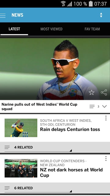 LIVE Cricket Scores & News截图3