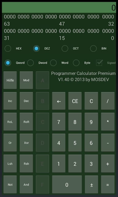 Programmer Calculator截图2