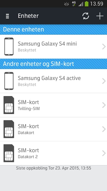 Telenor Mobil Kontroll Samsung截图1