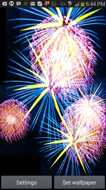 3D Fireworks Display LWP截图1