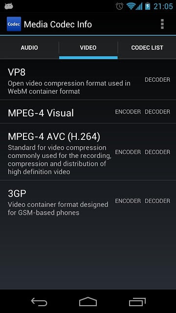 Media Codec Info截图4