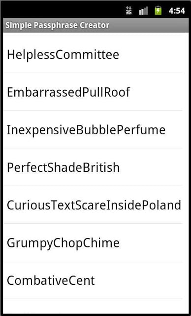 Simple Passphrase Creator截图3
