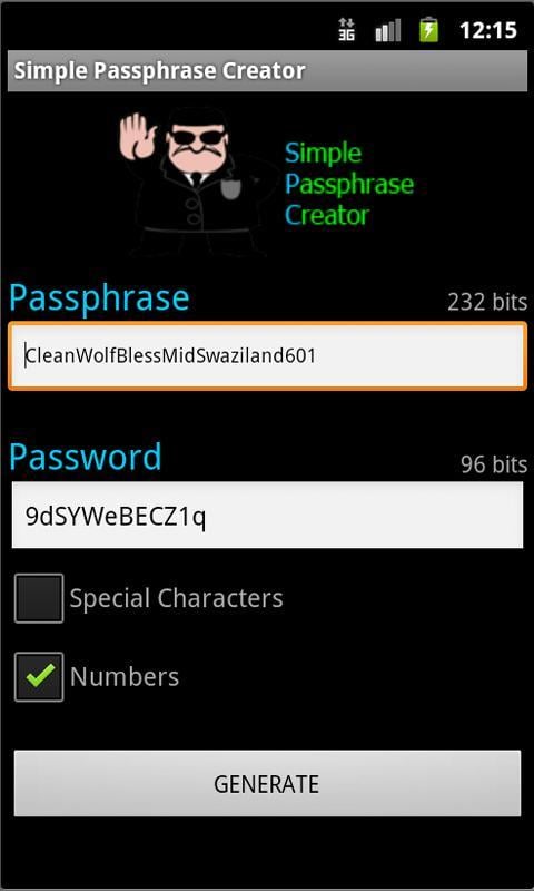 Simple Passphrase Creator截图4