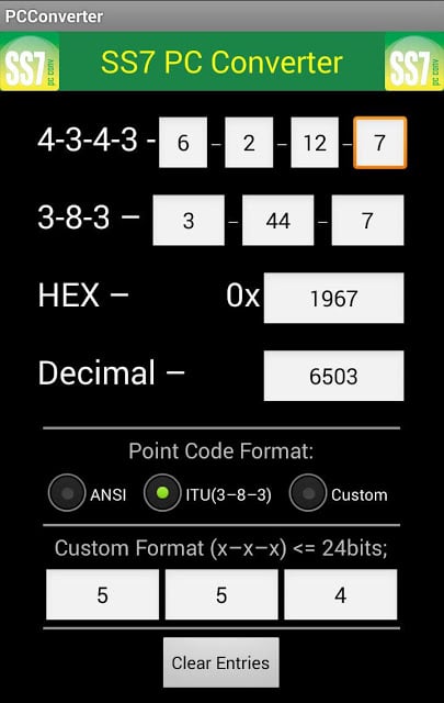 SS7 Point Code Converter截图4