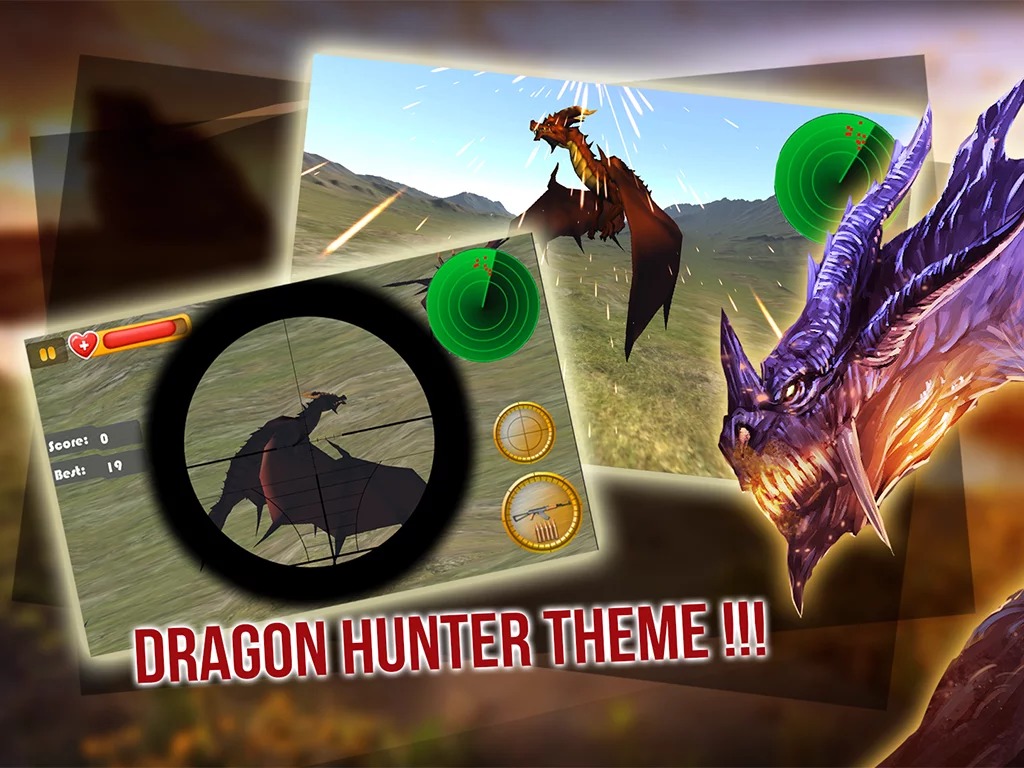 Dragon Sniper Hunter 3D截图1