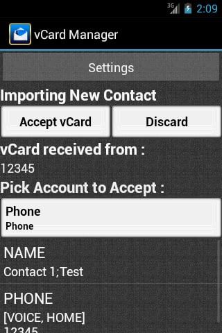vCard Manager截图6
