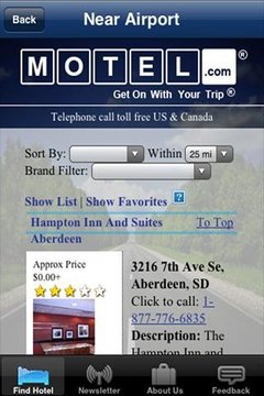 Motel.com截图
