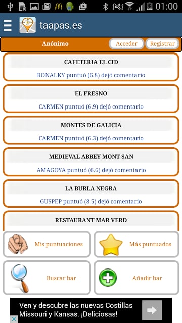 taapas.es (Bares tapas gratis)截图1