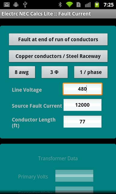 Electrc NEC Calcs Lite截图9