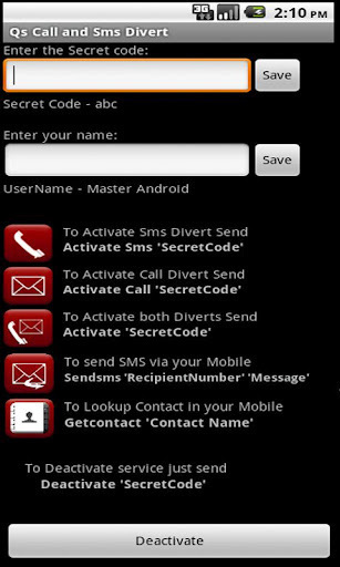 Qs Call &amp; SMS Divert Lite截图3