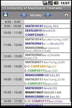 CS Manchester Timetable截图