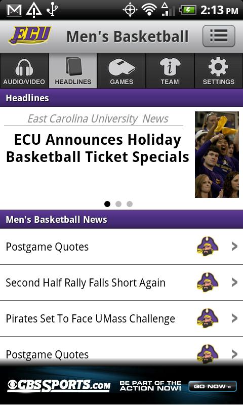 ECU Pirates Sports截图10