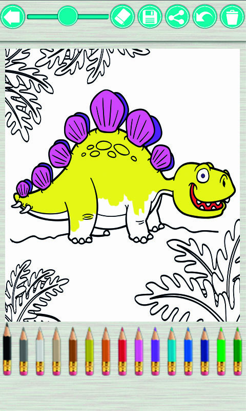 儿童画画游戏：恐龙世界截图3