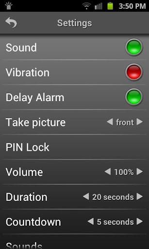 Mobile Alarm System Lite截图2