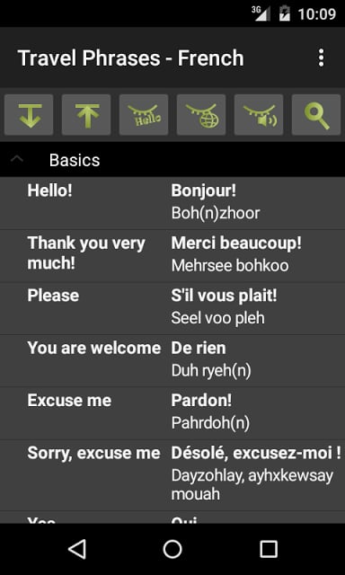 Travel Phrases - French Lite截图1