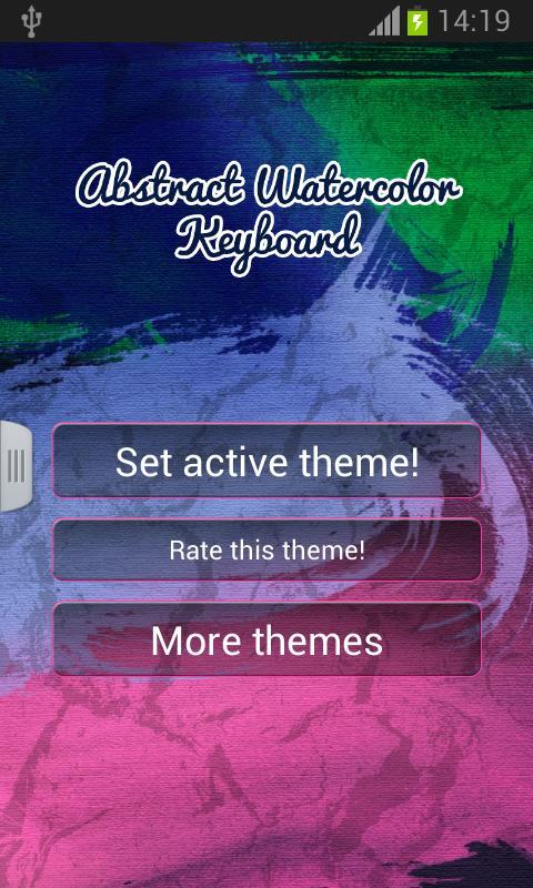 Abstract Watercolor Keyboard截图1