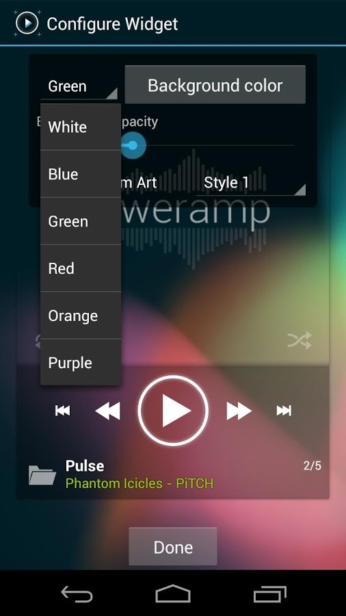 Poweramp ICS Widget Pack截图3