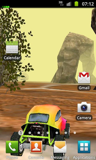 3D Car Racing Rocky Landscape截图7