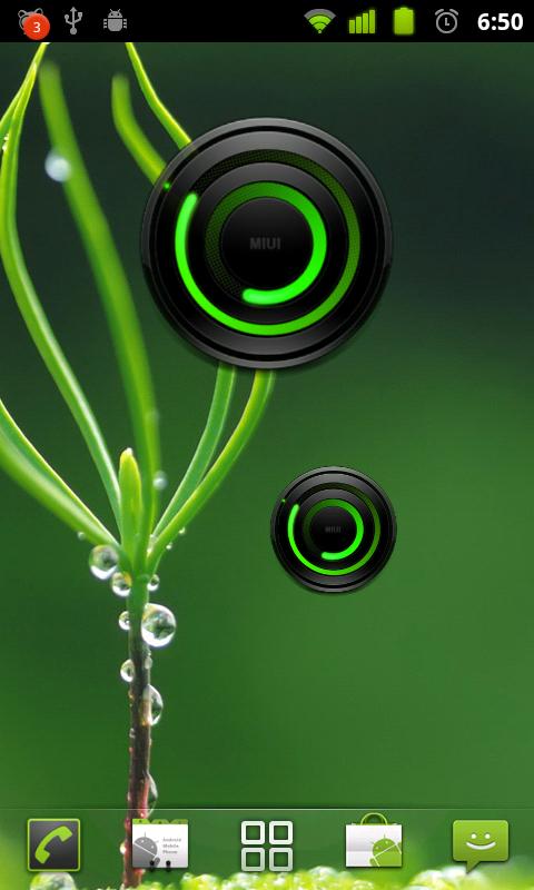 螺旋绿色模拟时钟截图2