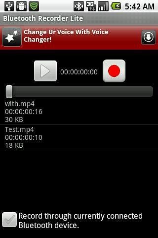 Bluetooth Recorder Lite截图4