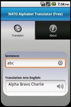 NATO Alphabet Translator Free截图