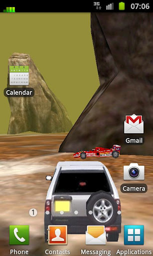 3D Car Racing Rocky Landscape截图8