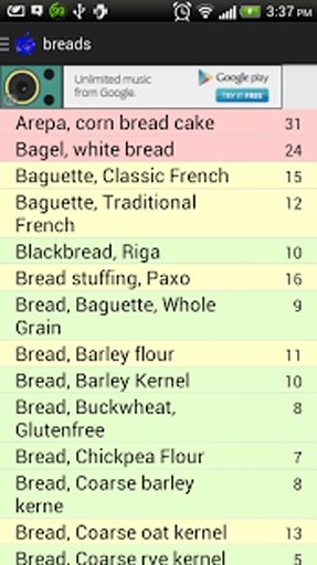 Glycemic Load截图6