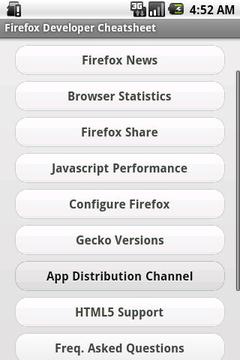 Firefox Developer Cheatsheet截图