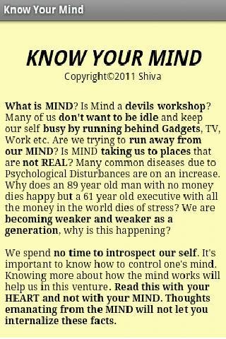 Know Your Mind截图2