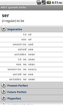 4001 Spanish Verbs截图