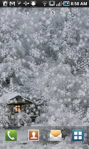 Snow Cabin Live Wallpaper截图2