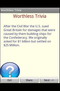 Worthless Trivia截图