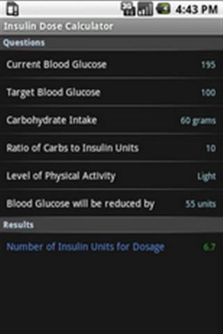 胰岛素剂量计算器截图3