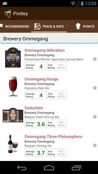 Pintley Beer Recommendations截图