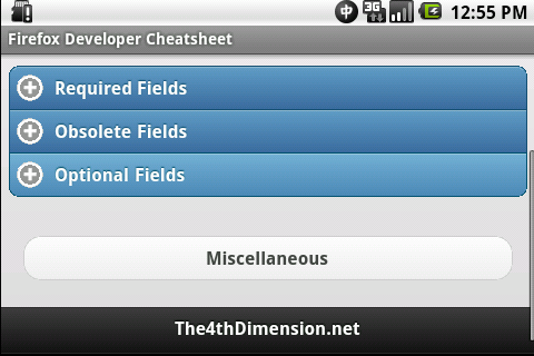 Firefox Developer Cheatsheet截图2