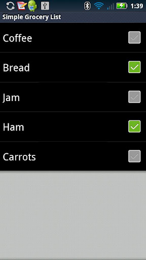 Simple Grocery List截图2