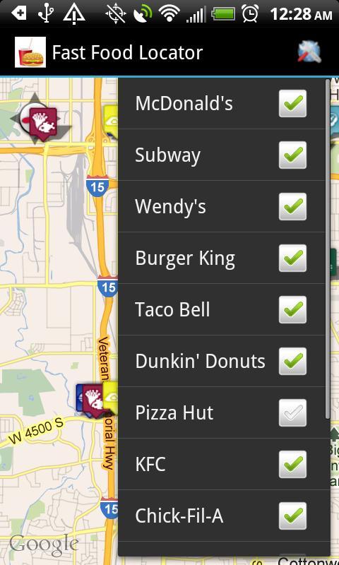 Fast Food Restaurants Locator截图2