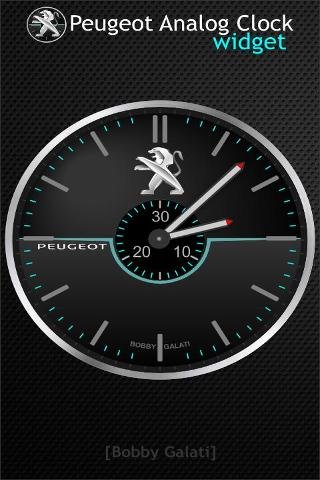 Peugeot Analog Clock Widget HD截图1