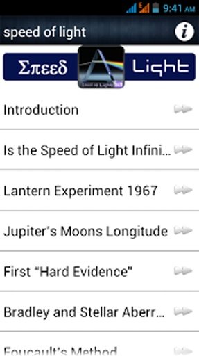 Space science : Speed Of Light截图1