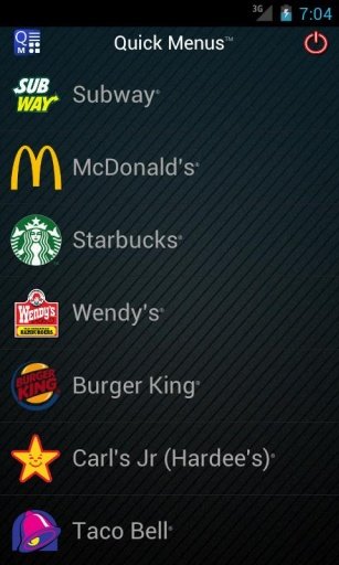 Quick Menus Free截图4