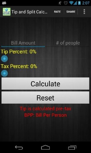 Tip and Split Calculator截图3