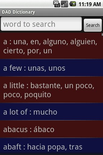 DAD dictionary English Spanish截图5